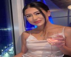 Monica (Love is Blind) consuming alcohol